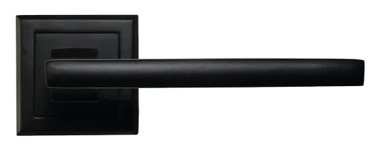 PANTS, ручка дверная на квадратной накладке MH-35 BL-S, цвет - черный