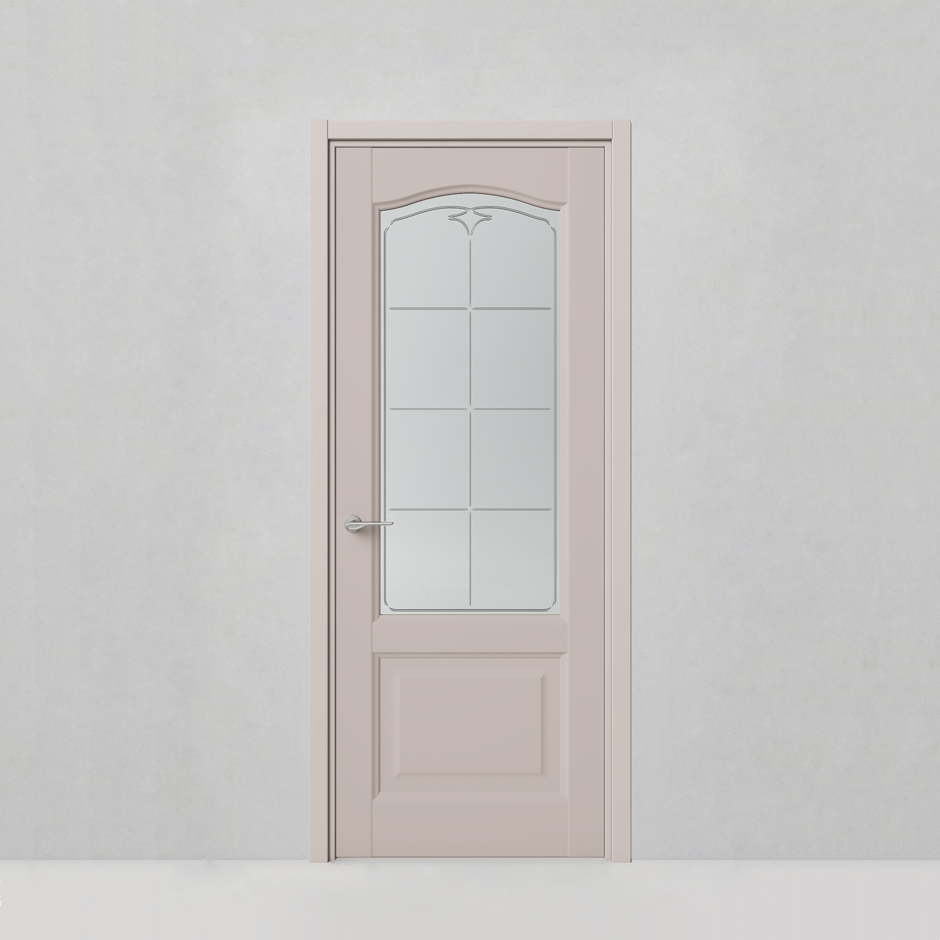 Дверь Classic, модель 153 Пепельно-розовый шелк - 76149