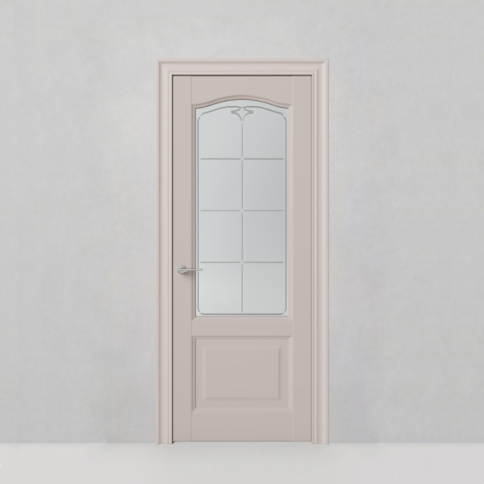 Дверь Classic, модель 153 Пепельно-розовый шелк - 76053