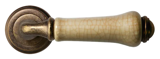 UMBERTO, ручка дверная MH-41-CLASSIC OMB/CH, цвет-старая мат.бронза/шампань