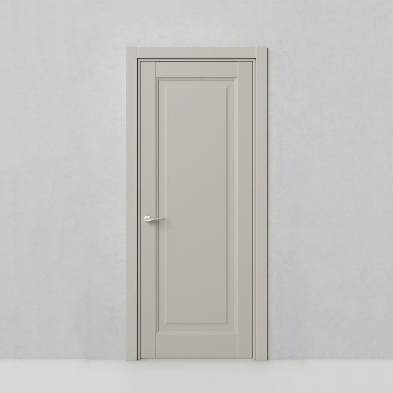 Дверь Classic, модель 61 Темно-серый шелк - 77875