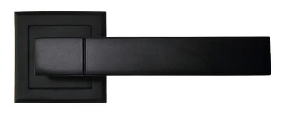 FUKOKU, ручка дверная на квадратной накладке MH-28 BL-S, цвет - черный