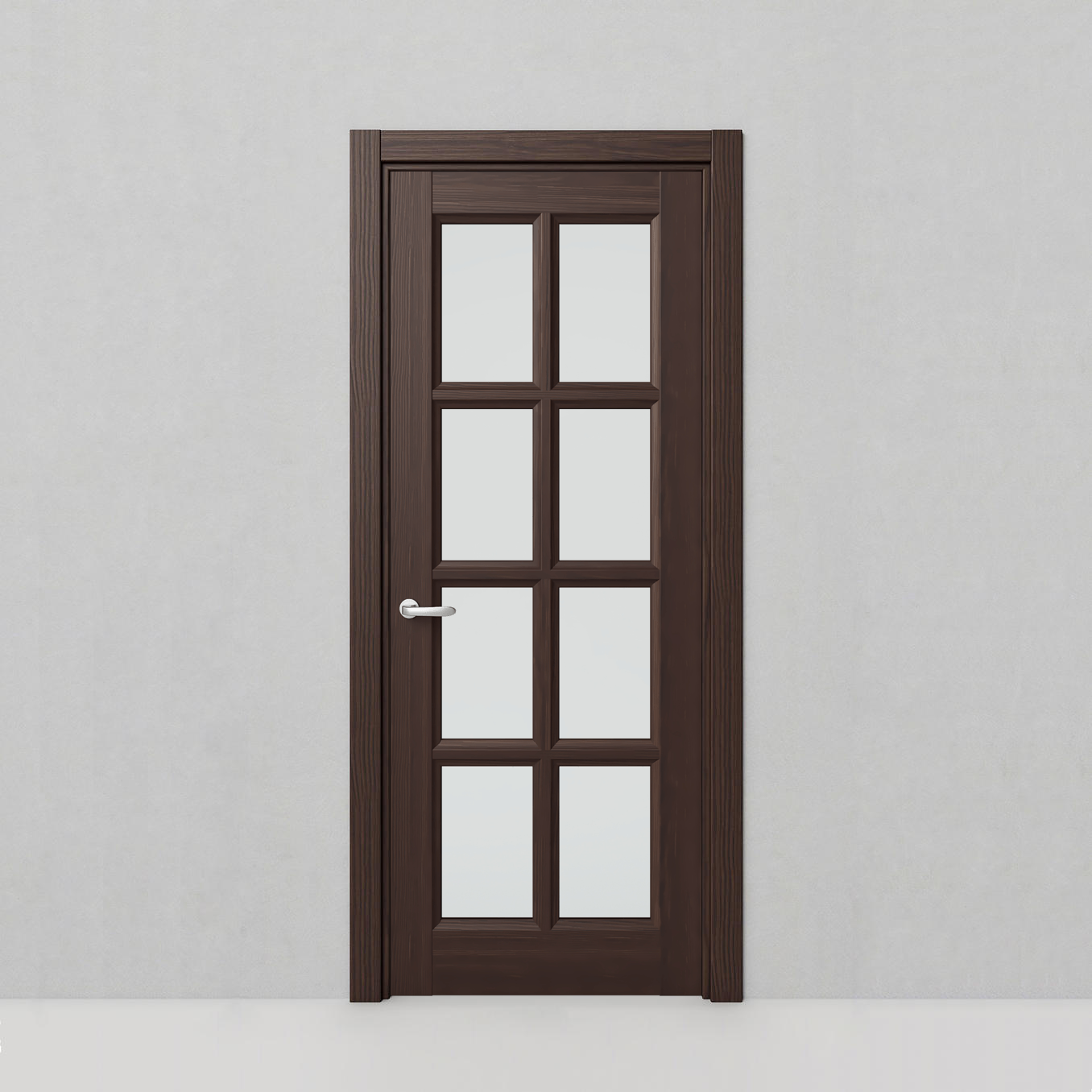 Дверь Chalet, модель 48 Темный каштан - 91235