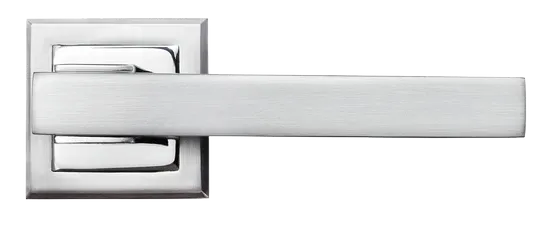 PIQUADRO, ручка дверная MH-37 SC/CP-S, на квадратной накладке, цвет - мат.хром/хром