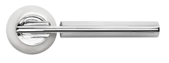 УПОЕНИЕ, ручка дверная MH-13 SN/CP, цвет - бел.никель/хром