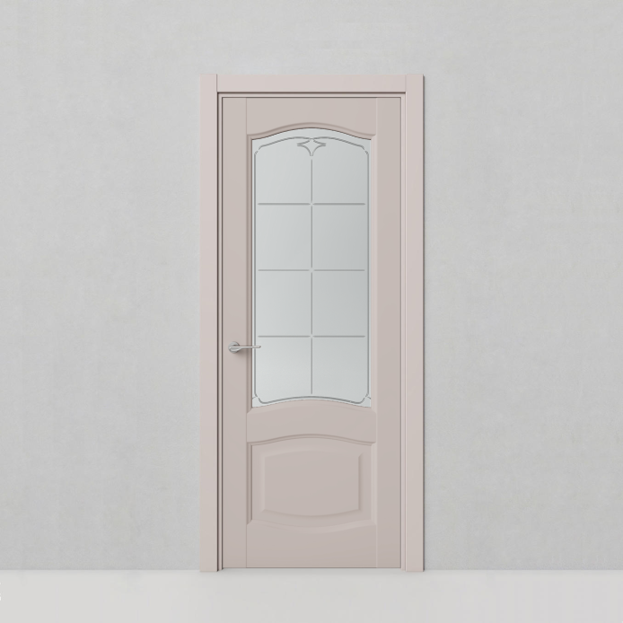 Дверь Classic, модель 154 Пепельно-розовый шелк - 76341