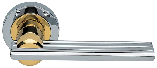 ORCHIDEA R2 COT, ручка дверная, цвет - глянцевый хром/золото
