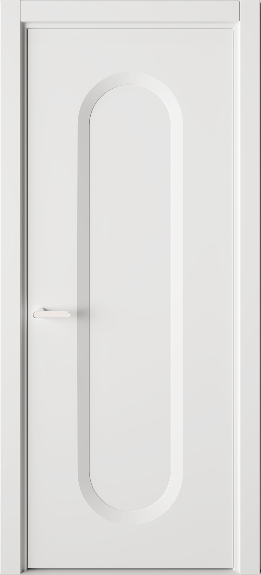 Межкомнатная дверь Солярис 78.175:КВ1 белый глянцевый