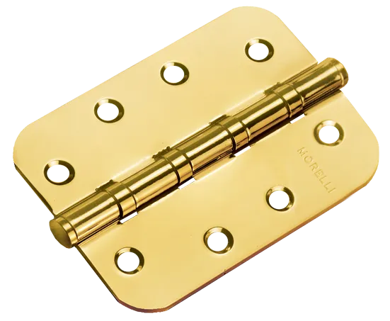 MS-C 100X70X2.5-4BB SG, петля стальная скругленная универсальная, цвет - мат.золото