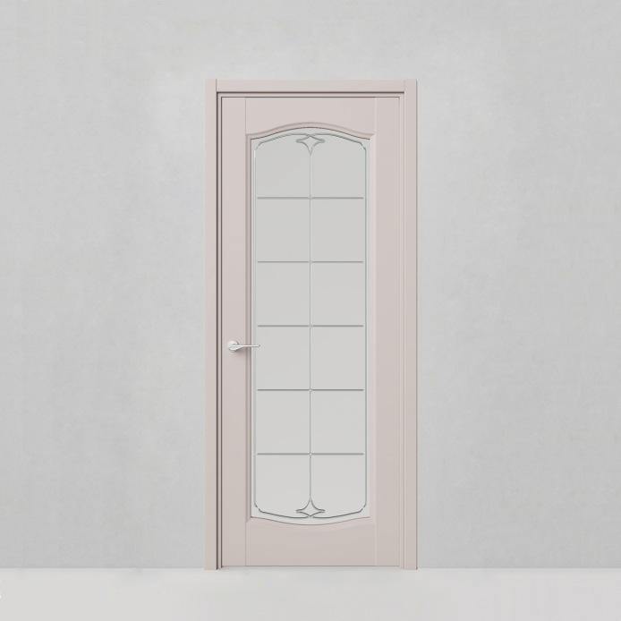 Дверь Classic, модель 55 Пепельно-розовый шелк - 77685