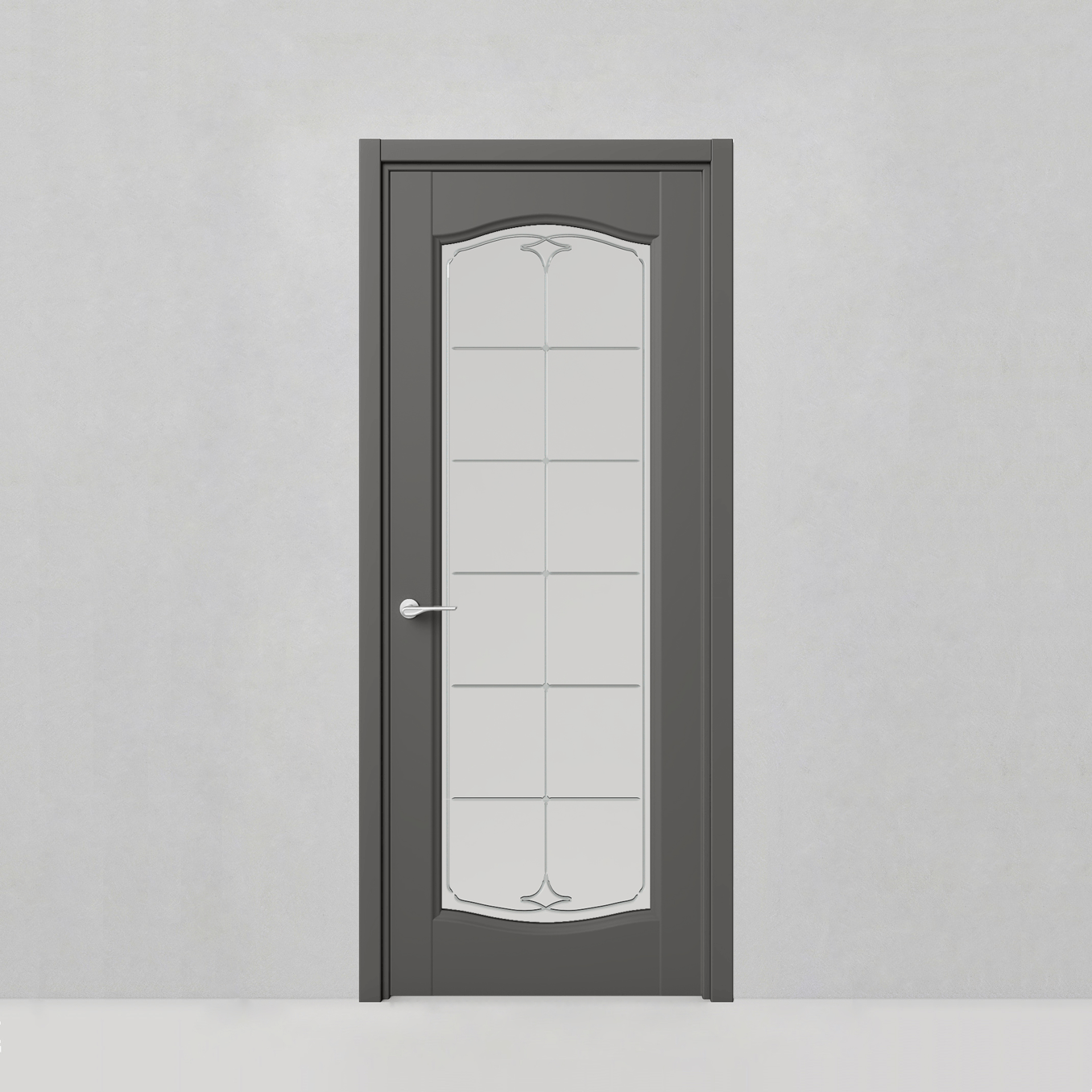 Дверь Classic, модель 55 Грифельный шелк - 77682