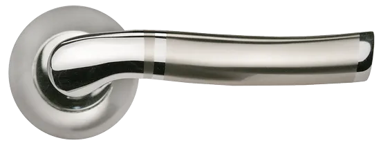 ФОНТАН, ручка дверная MH-04 SN/CP, цвет - бел. никель/хром