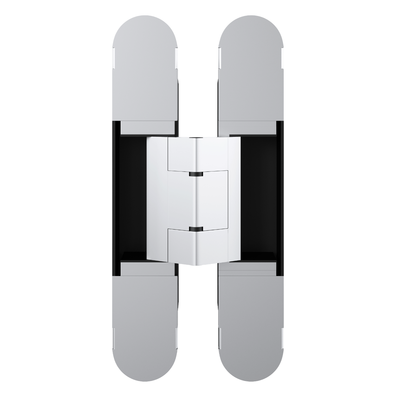 Скрытые петли Colibri, матовый алюминий - 44241
