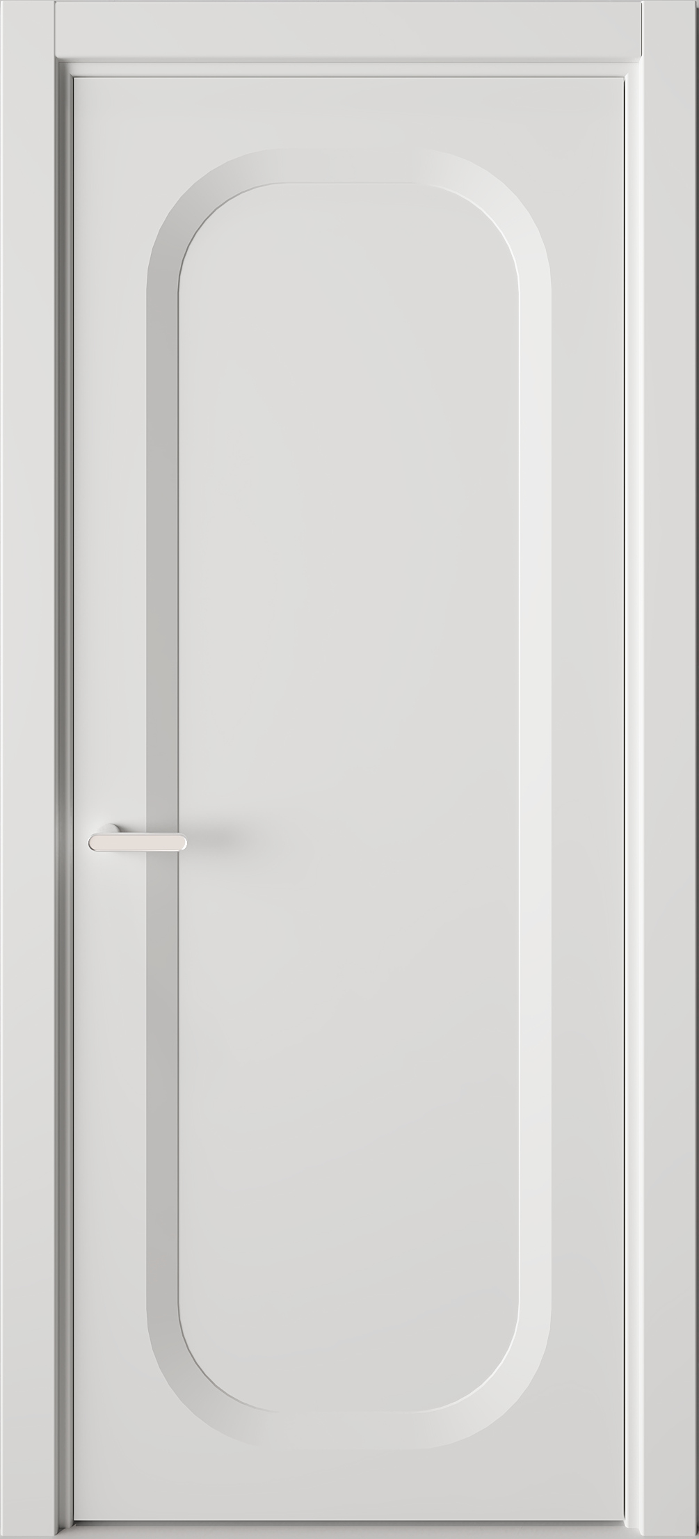Межкомнатная дверь Солярис 78.175:КВ9 белый матовый