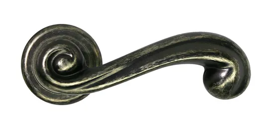 PLAZA, ручка дверная CC-1 FEA, цвет - состаренное серебро