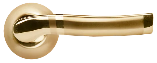 ФОНТАН, ручка дверная MH-04 SG/GP, цвет - мат.золото/золото
