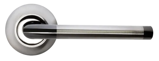 КОЛОННА, ручка дверная MH-03 SN/BN, цвет - бел. никель/черн. никель