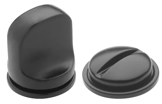 LUX-WC-RM NERO, завертка сантехническая, цвет - черный