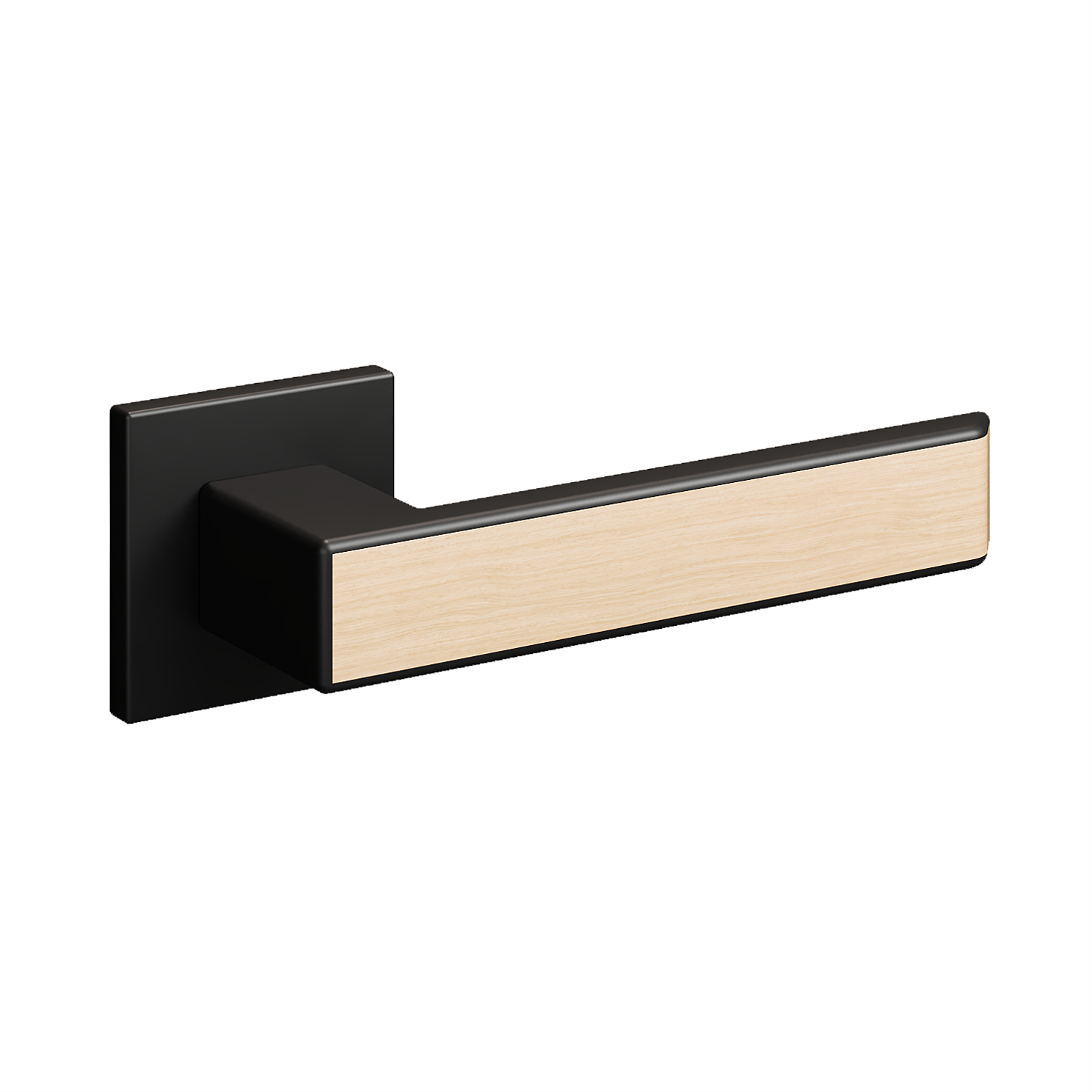 Межкомнатная ручка Best 2.0 со вставкой, черный матовый - 44175