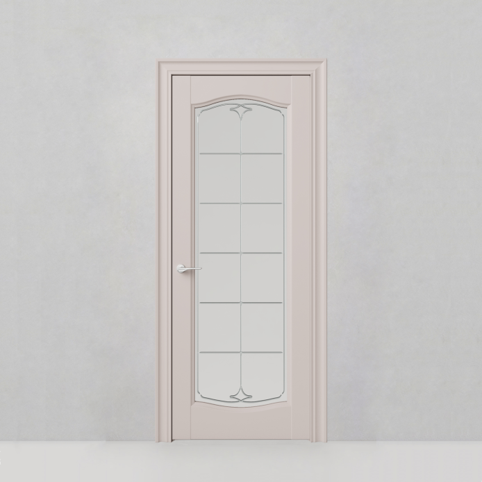 Дверь Classic, модель 55 Пепельно-розовый шелк - 77589