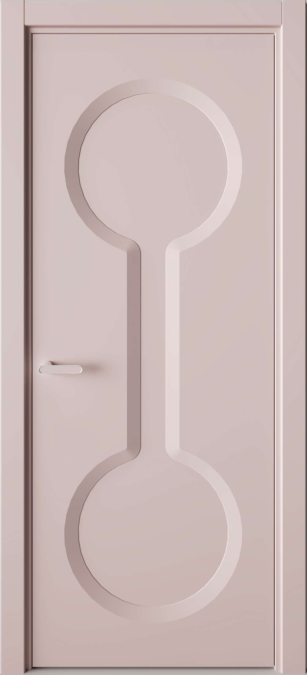 Межкомнатная дверь Солярис 326.175:КВ4 rose