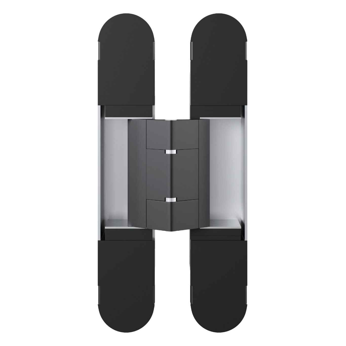 Скрытые петли Colibri, черный матовый - 44242