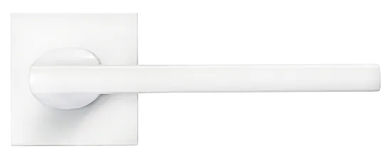 KAFFEE, ручка дверная на квадратной накладке MH-50-S6 W, цвет - белый